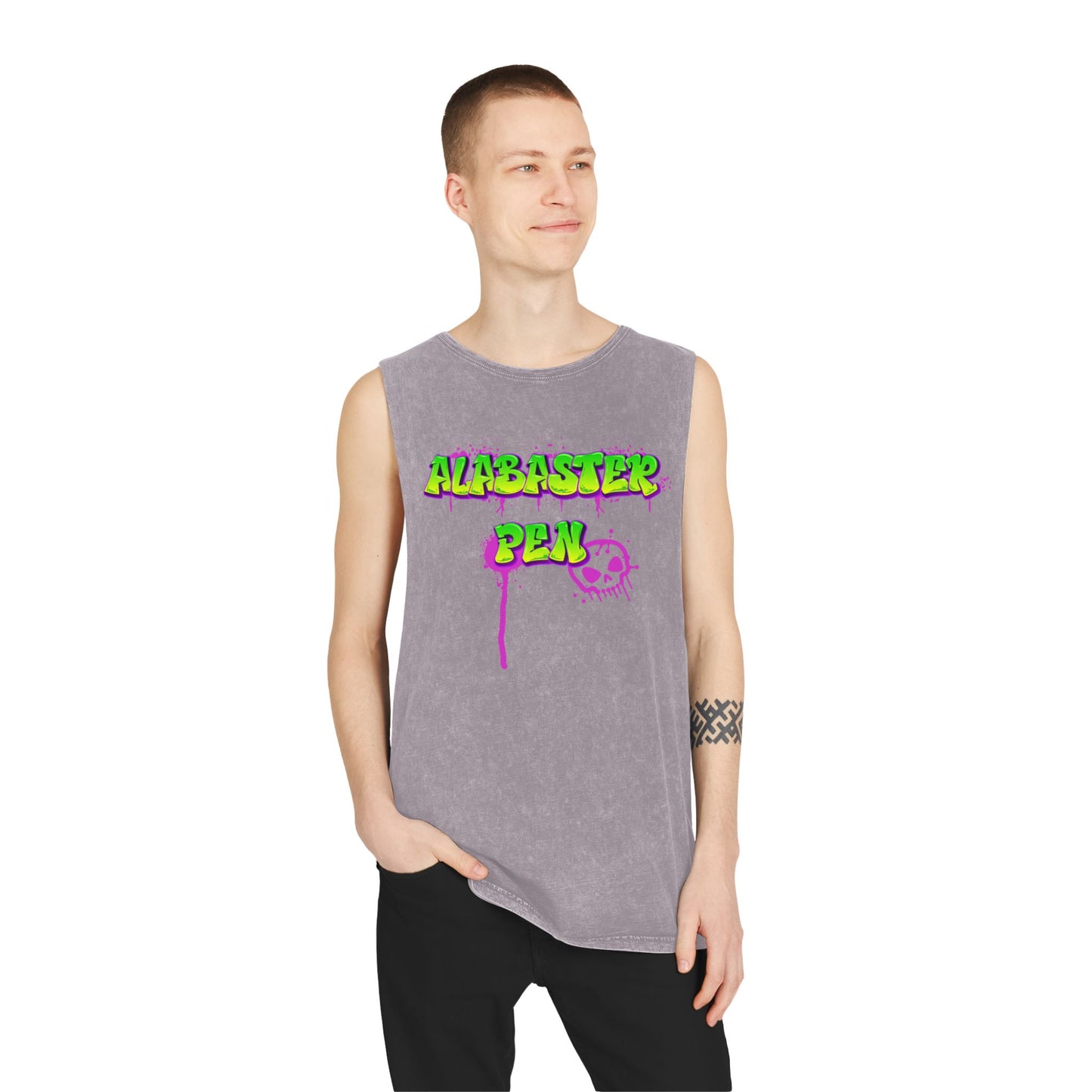 Alabaster Pen Graffiti Tank Top