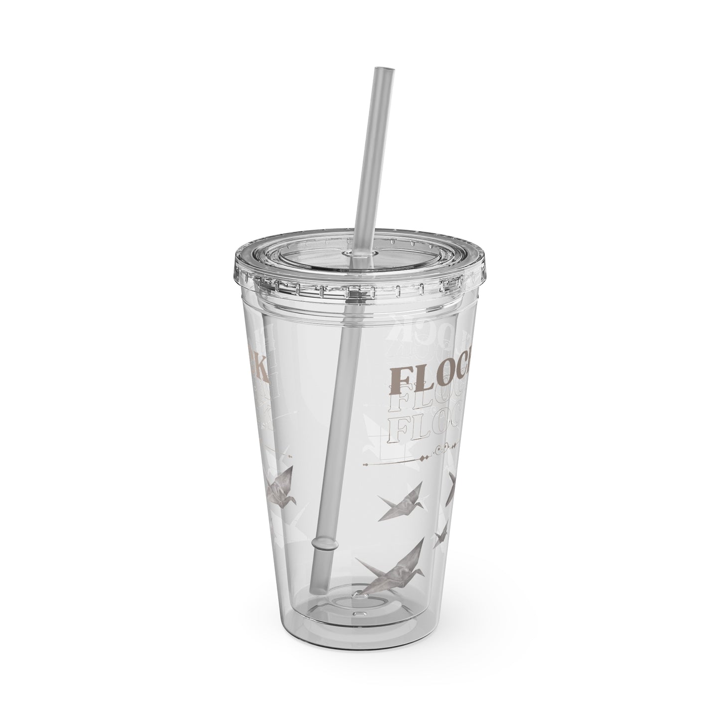 Little Bird Lost Tumbler with Straw, 16oz