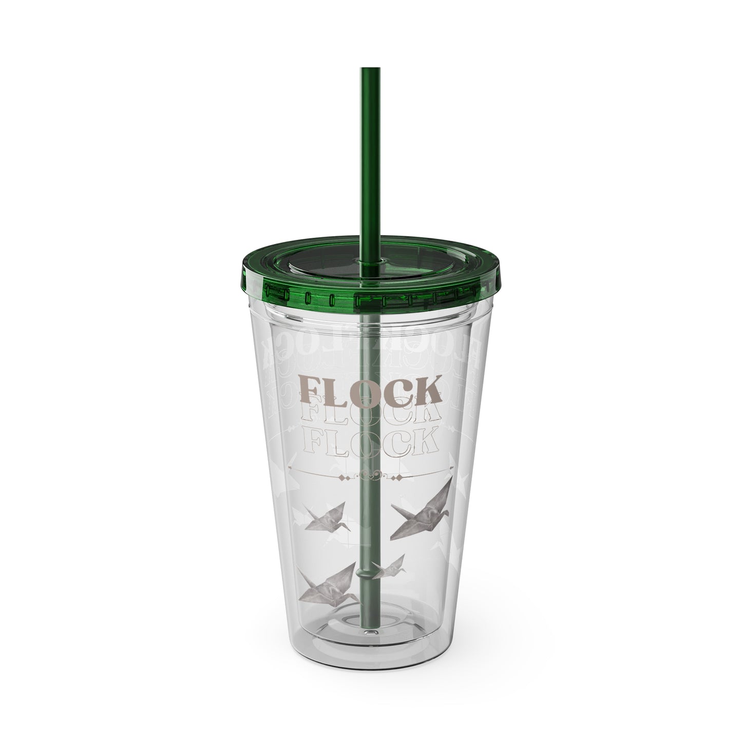 Little Bird Lost Tumbler with Straw, 16oz