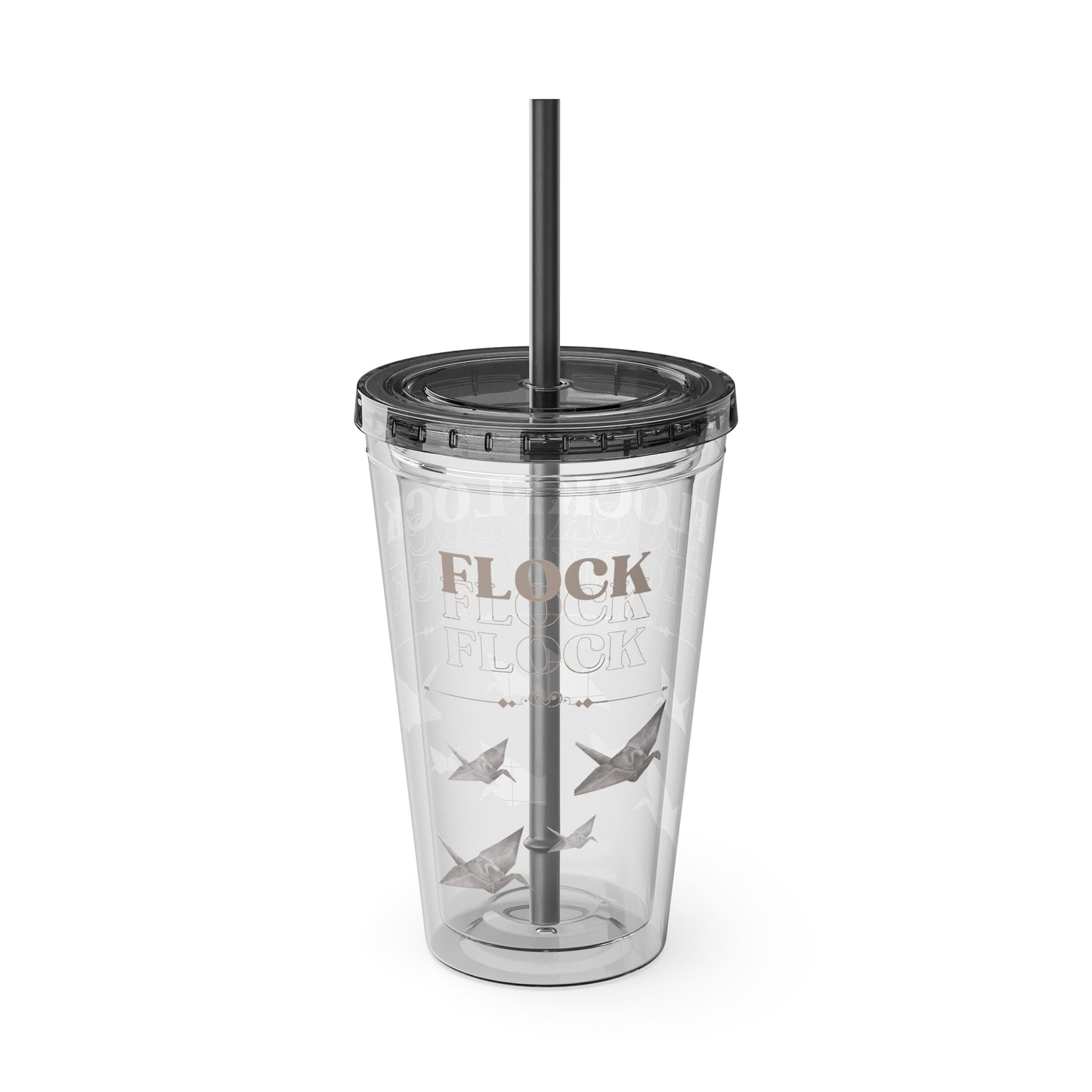 Little Bird Lost Tumbler with Straw, 16oz