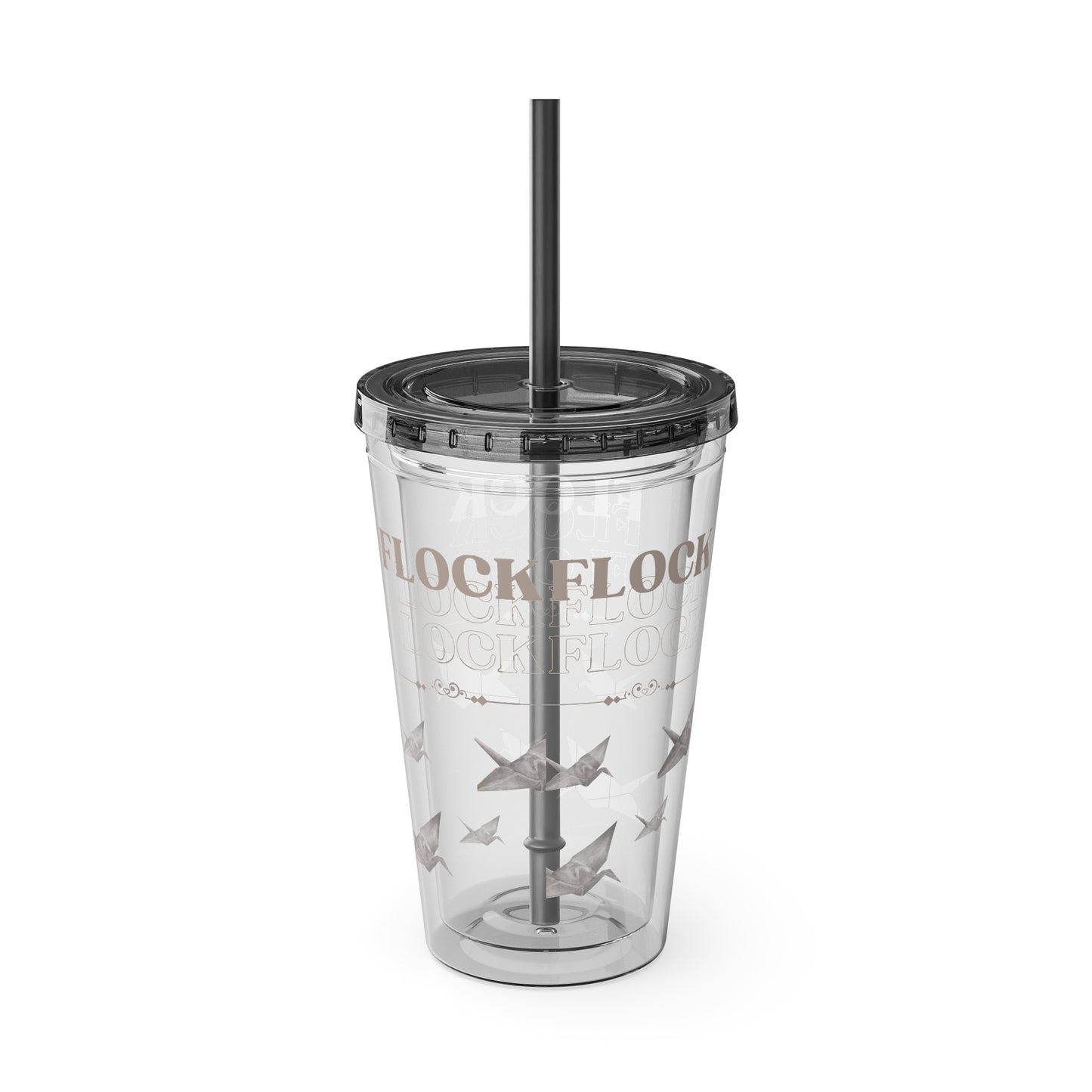 Little Bird Lost Tumbler with Straw, 16oz