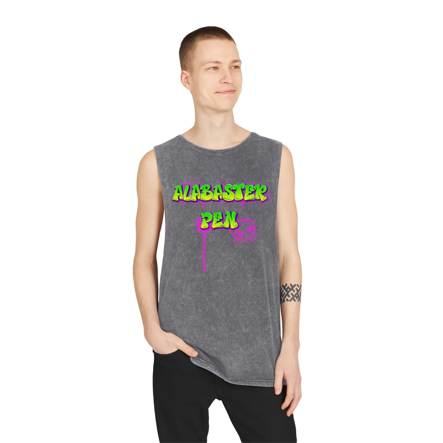 Alabaster Pen Graffiti Tank Top