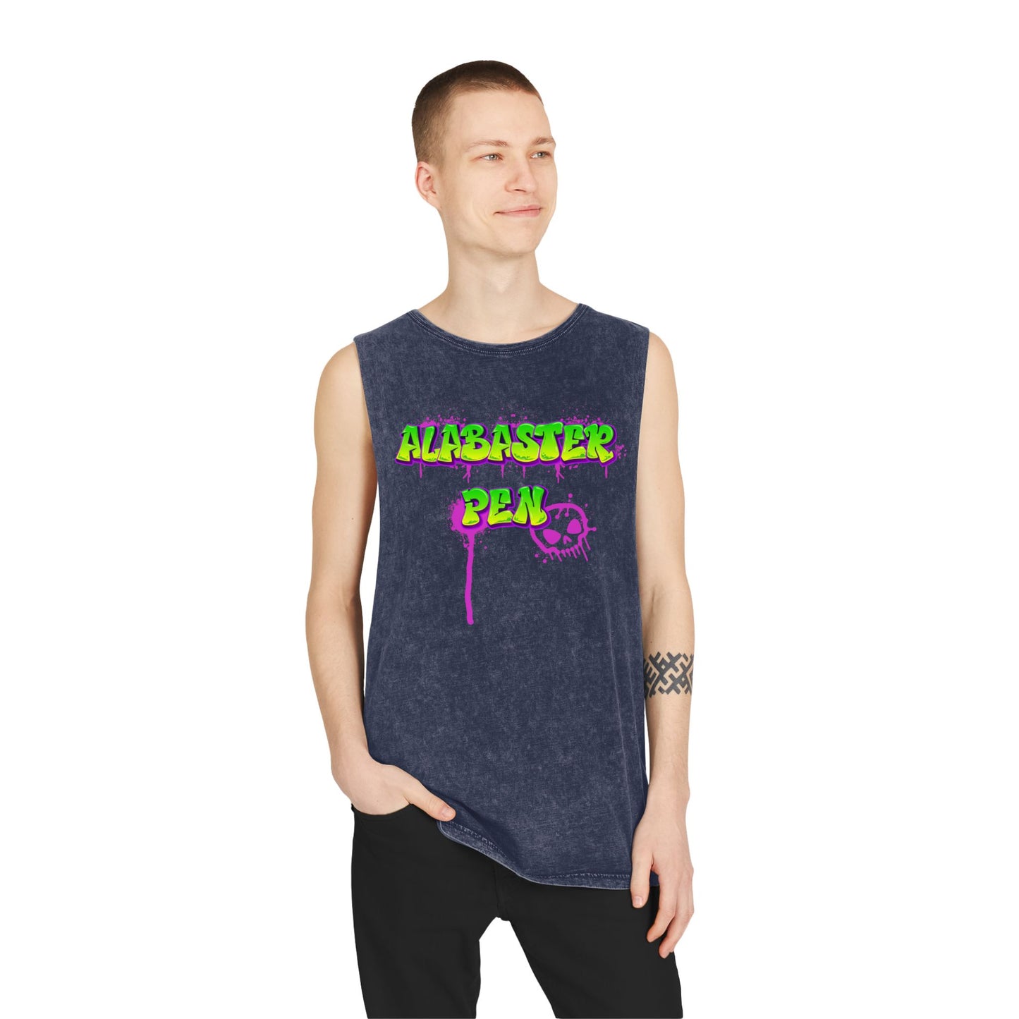 Alabaster Pen Graffiti Tank Top