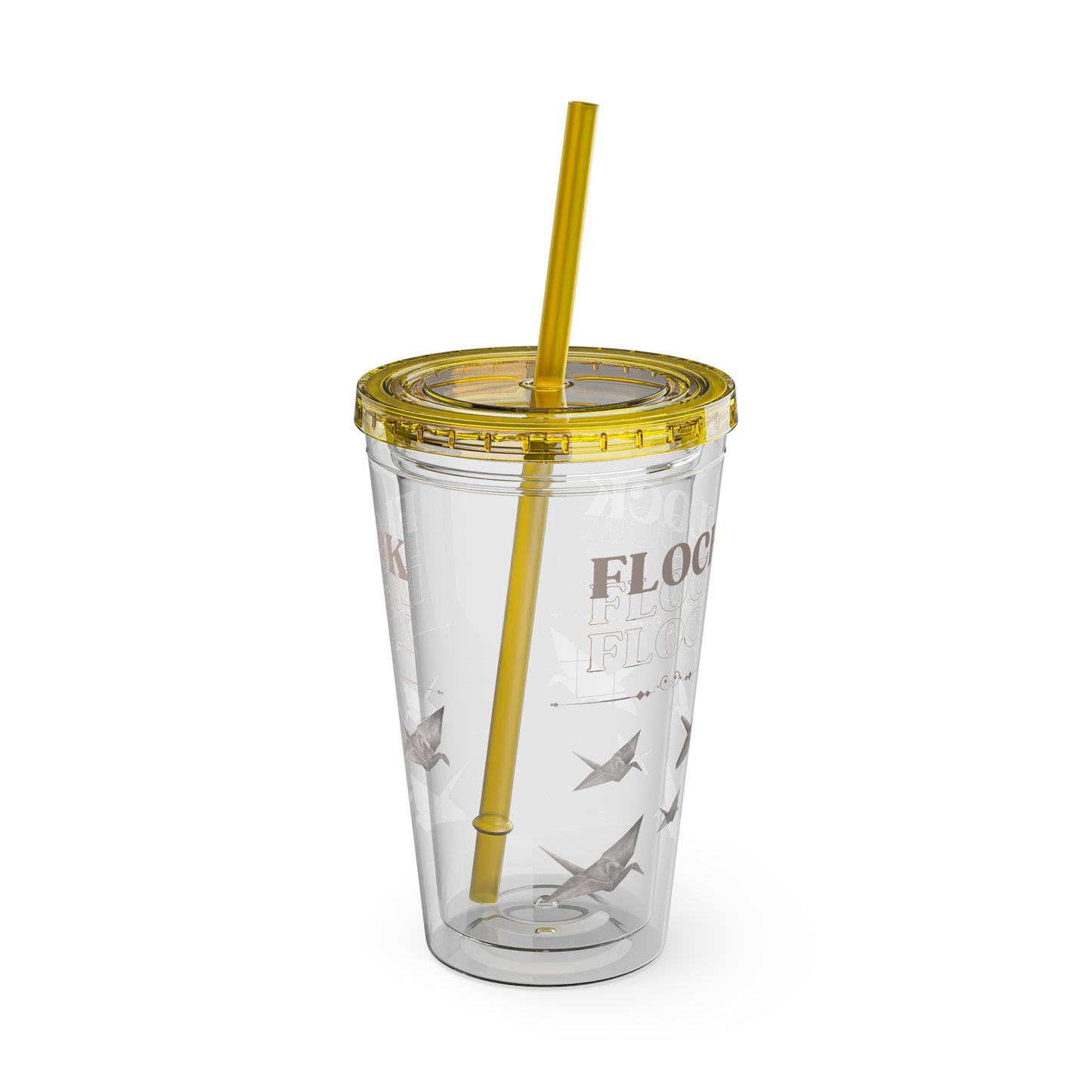 Little Bird Lost Tumbler with Straw, 16oz