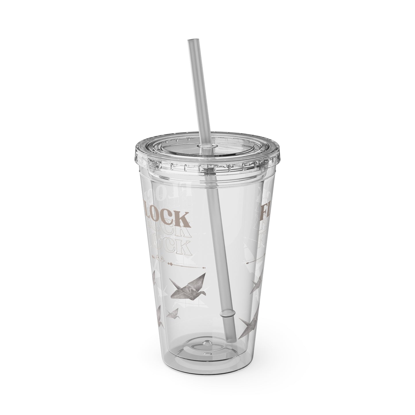 Little Bird Lost Tumbler with Straw, 16oz