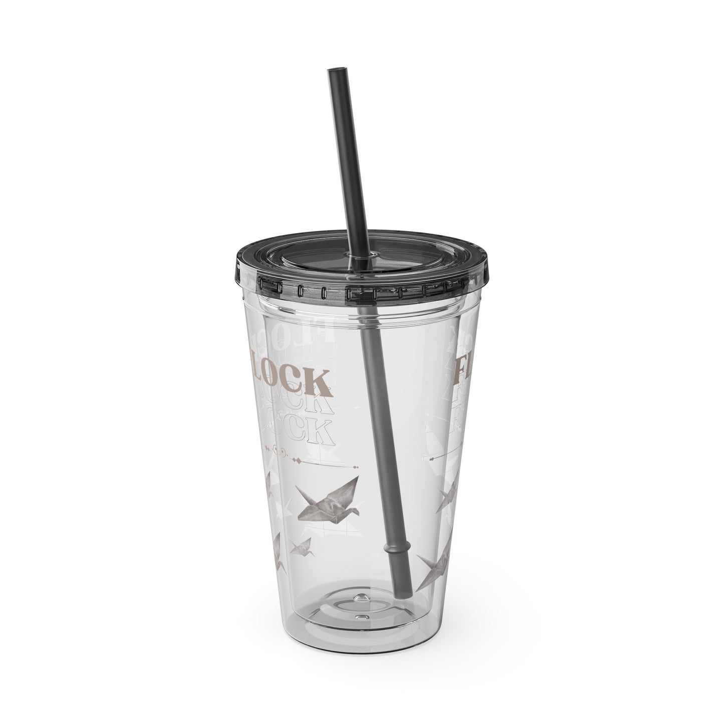 Little Bird Lost Tumbler with Straw, 16oz