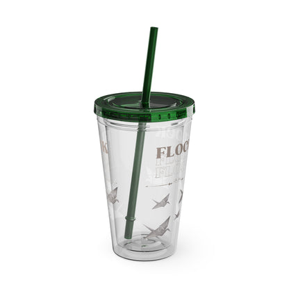 Little Bird Lost Tumbler with Straw, 16oz