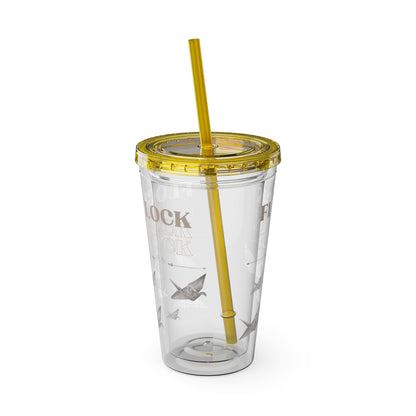 Little Bird Lost Tumbler with Straw, 16oz