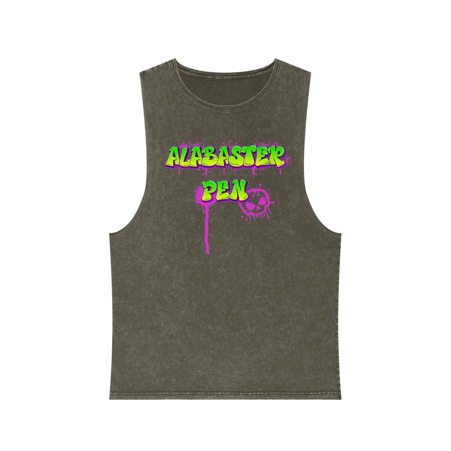 Alabaster Pen Graffiti Tank Top