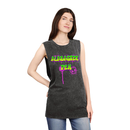 Alabaster Pen Graffiti Tank Top